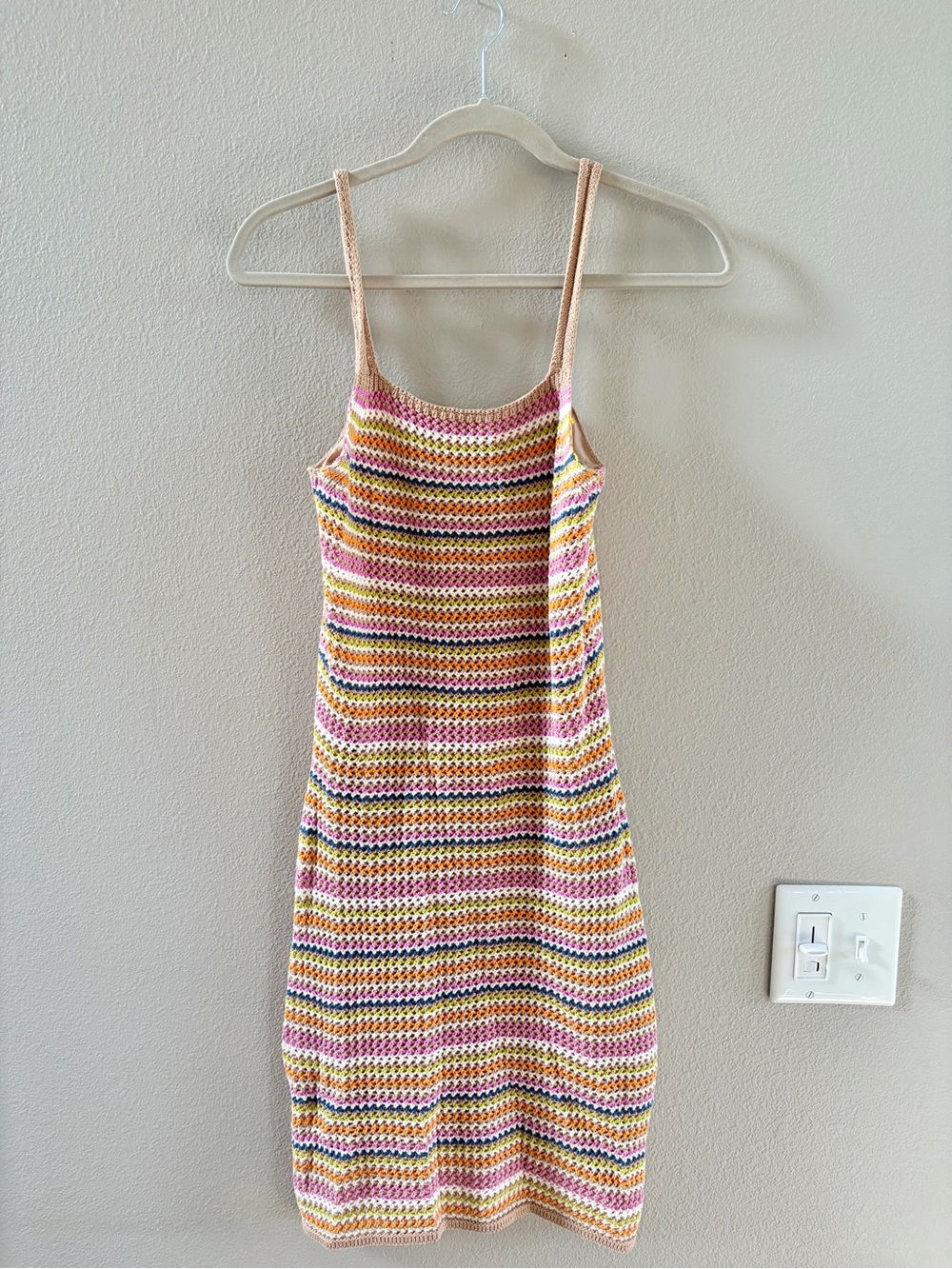 Olive & Oak Small Multi Color Crocheted Dress